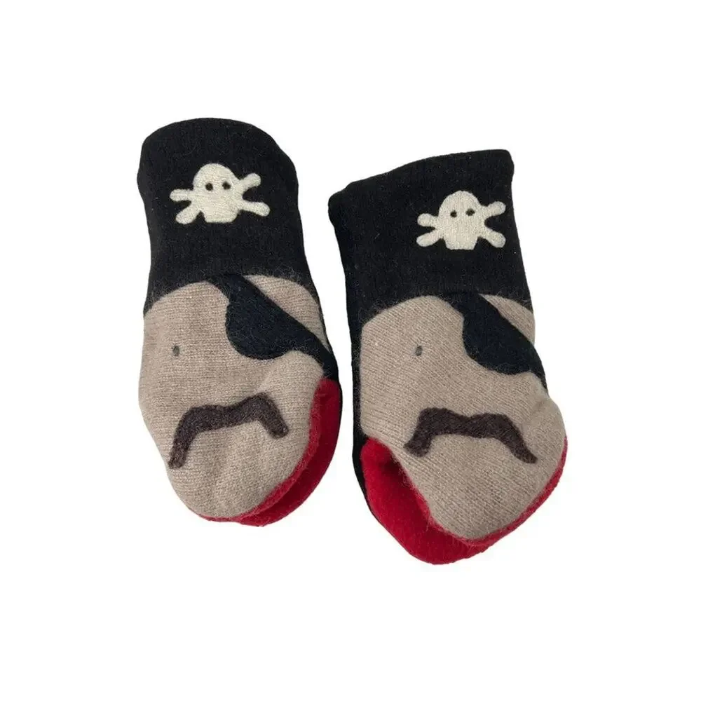 Cate and Levi Handmade in Canada Toddler Pirate Mittens Set Puppet Infant Baby